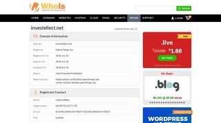 Whois investellect.net