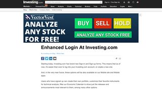 Enhanced Login At Investing.com By Investing.com Blog