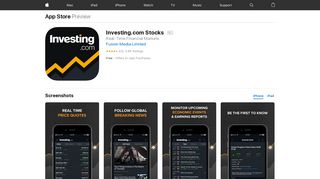 Investing.com Stocks on the App Store - iTunes - Apple