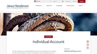 Individual Account | Individual Investors | Janus Henderson