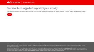 You have been logged off to protect your security - Investment Hub