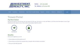 Tenant Portal | Investment Realty |Missouri