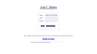Login - Asit C. Mehta Investment Interrmediates Ltd.