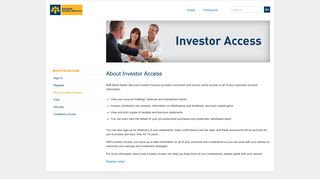 About Investor Access - B2B Bank | B2B Banque