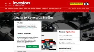 Log in to Keywords Studios for growth - Investors Chronicle