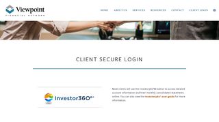 Client Login — Viewpoint Financial Network