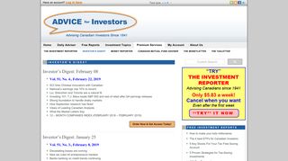 Investors Digest Archive - Advice for Investors | Advice for Investors
