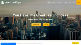 InvestorsEdge: Turning Trading Ideas into Real Strategies