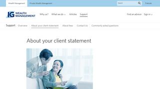 About your client statement | IG Wealth Management - Investors Group