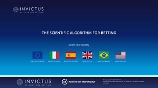 INVICTUS - The first scientific advisor of sporting bets