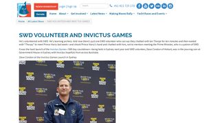 SWD VOLUNTEER AND INVICTUS GAMES - Sailors with disABILITIES