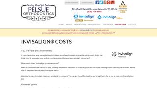 Invisalign® Costs - Pelsue Orthodontics | Janesville WI