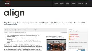 Align Technology Expands Invisalign Interactive ... - Globe Newswire