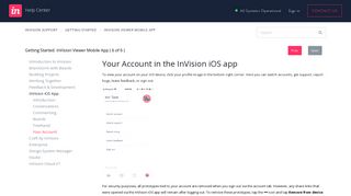 Your Account – InVision Support