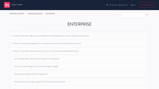 Enterprise – InVision Support