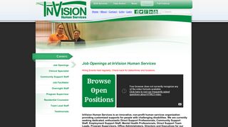 Job Openings at InVision Human Services
