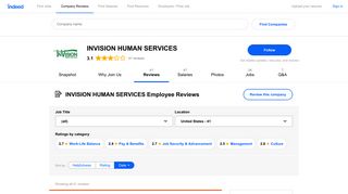 Working at INVISION HUMAN SERVICES: Employee Reviews ...
