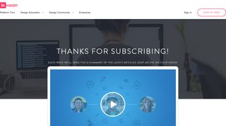 Thanks For Subscribing to InVision! | InVision