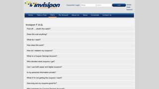 FAQ's - Invisipon Coupon