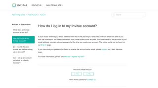 How do I log in to my Invitae account? – Patient Help Center