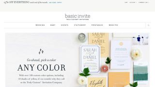 Basic Invite: Invitations, Announcements, and Photo Cards