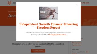 Account Login | IGF Invoice Group Finance