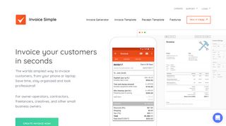 Invoice Simple: Invoice online or on the go