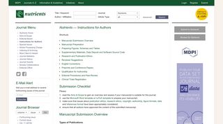 Nutrients | Instructions for Authors - MDPI