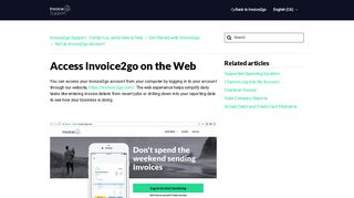 Access Invoice2go on the Web – Invoice2go Support - Contact us, we ...