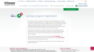 savings program registration | INVOKANA® (canagliflozin)