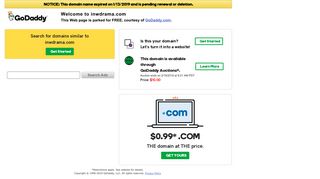This web page is parked FREE, courtesy of GoDaddy.com New .COMs ...