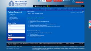 Credit Card Customer Portal - Welcome to Indian Overseas Bank