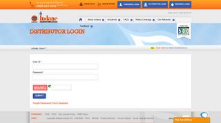 Distributor Login - Indane Online : Online Gas Booking and Services