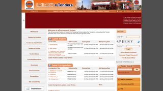 Active Tenders - Indian Oil Corporation eProcurement portal