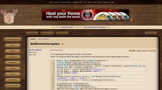 NullPointerException (Java in General forum at Coderanch)