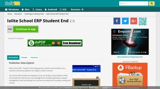 Iolite School ERP Student End 2.0 Free Download