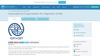IOM Jobs - IOM Careers - International Organization for Migration Jobs