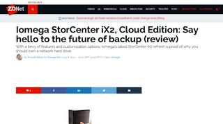 Iomega StorCenter iX2, Cloud Edition: Say hello to the future of ...