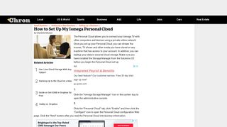 How to Set Up My Iomega Personal Cloud | Chron.com