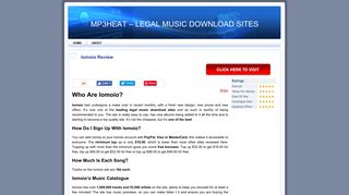 Iomoio Review | MP3Heat - Legal Music Download Sites