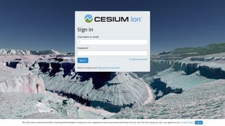 Sign In | Cesium ion