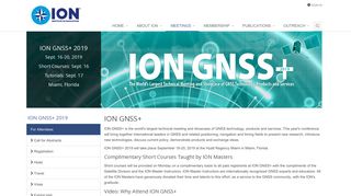 ION GNSS+ - The Institute of Navigation