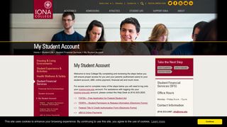 My Student Account | Iona College