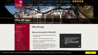 Office 365 Apps | Information Technology | Student ... - Iona College