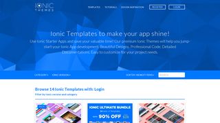 Ionic login templates to build you Ionic App - IonicThemes