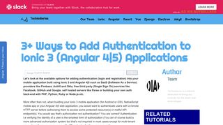 3+ Ways to Add Authentication to Ionic 3 (Angular 4|5) Applications ...