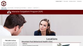 Intensive Outpatient Program (IOP) - Evans Army Community Hospital