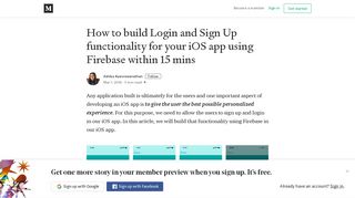 How to build Login and Sign Up functionality for your iOS app using ...