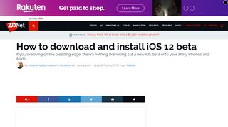 How to download and install iOS 12 beta | ZDNet