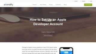 How to Set Up an Apple Developer Account - Attendify